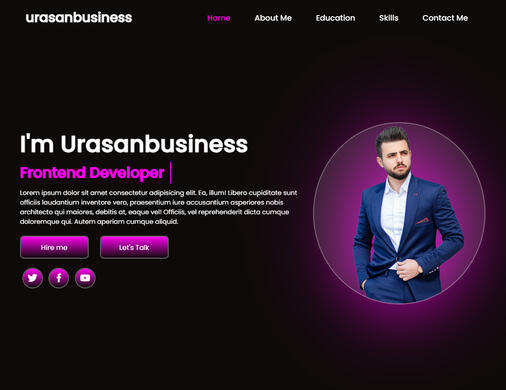 Frontend developer page