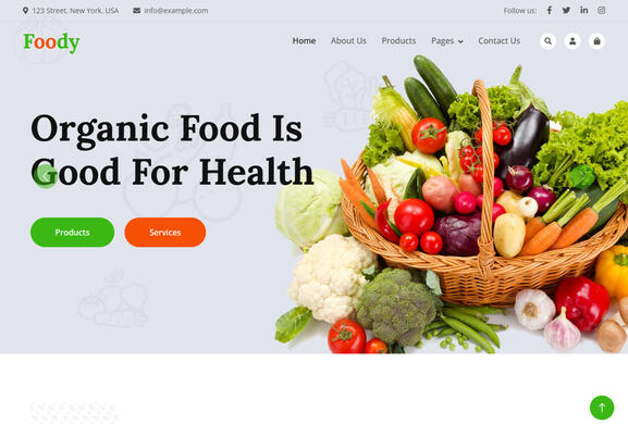 Organic Food Website