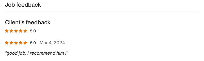 Lucas A client I worked with on Upwork